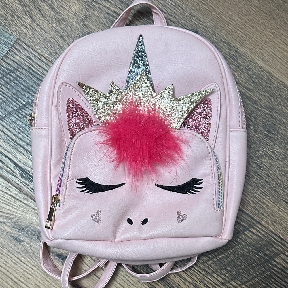 Pink Unicorn Backpack for Kids